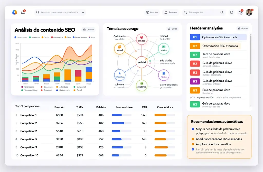 Análisis avanzado de optimización semántica de contenido