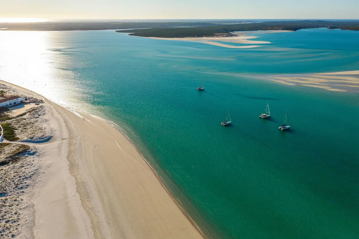 Plage de Fuseta et lagon Ria Formosa