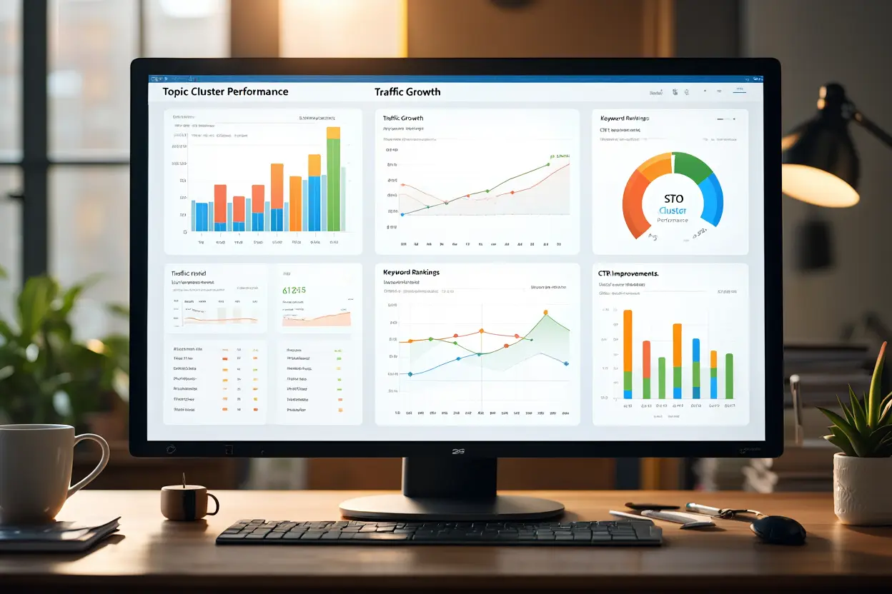 Metryki SEO topic clusters