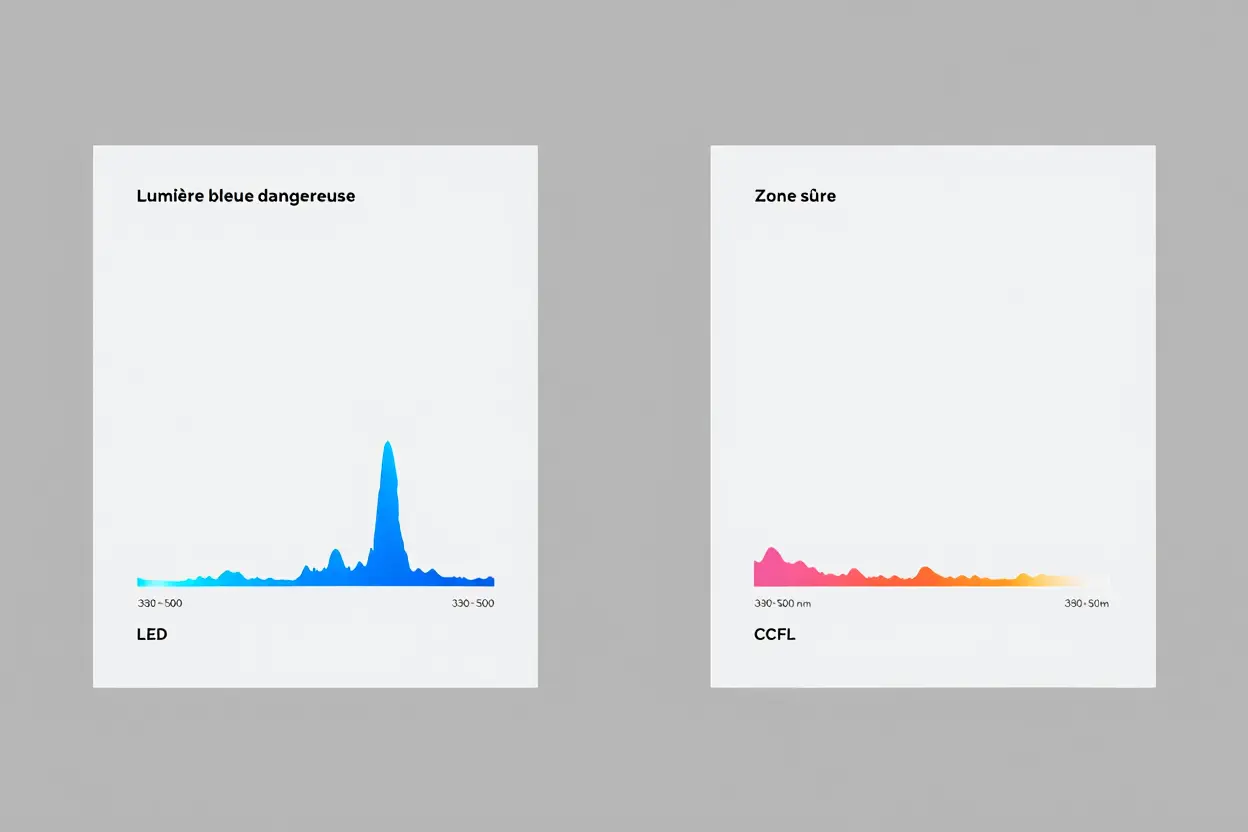 Spectre lumineux LED vs CCFL