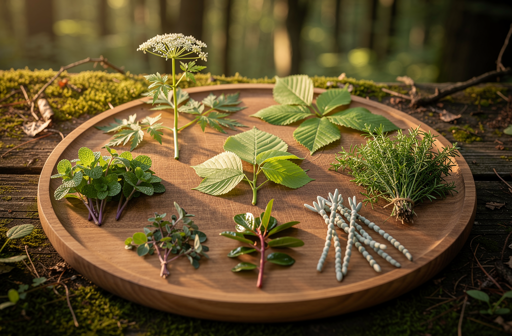 Dix plantes comestibles de survie organisées