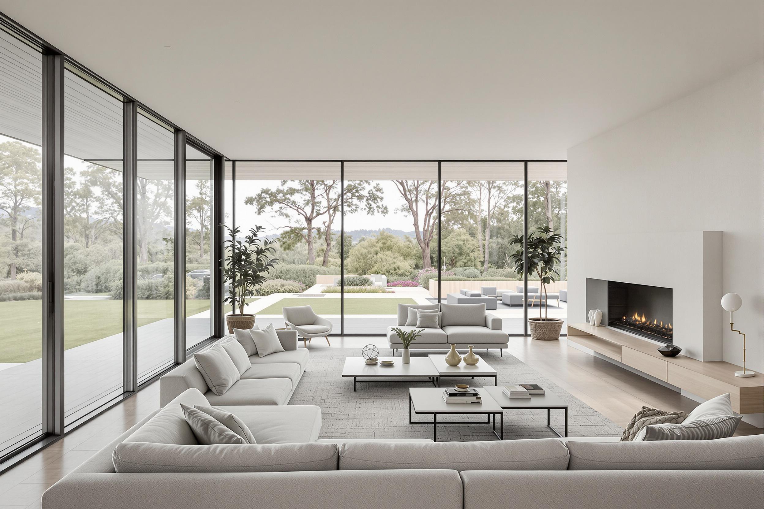 Salon moderne au design minimaliste