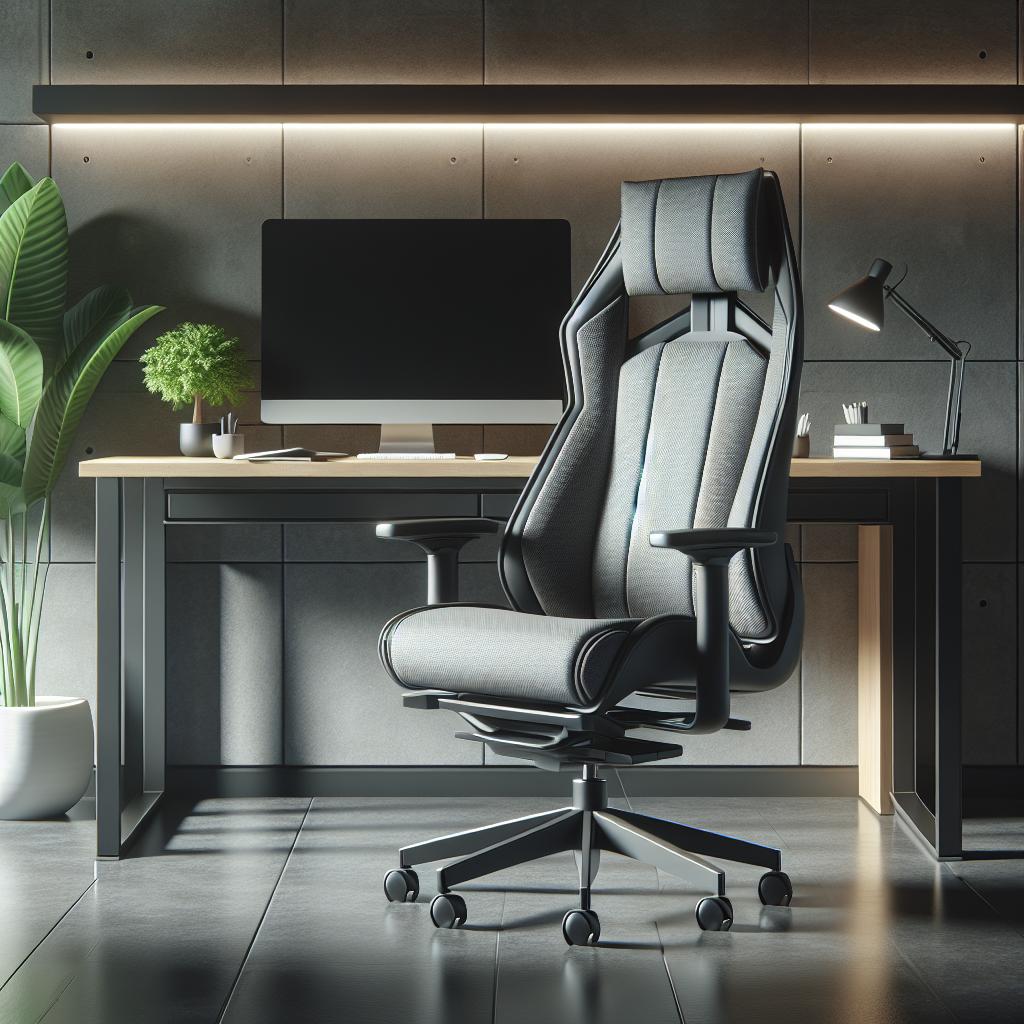 Chaise de bureau ergonomique dans un espace de travail moderne