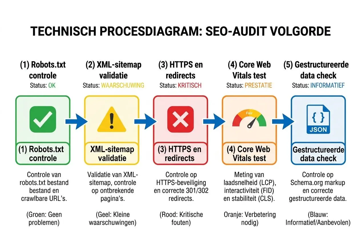 Technische SEO audit proces