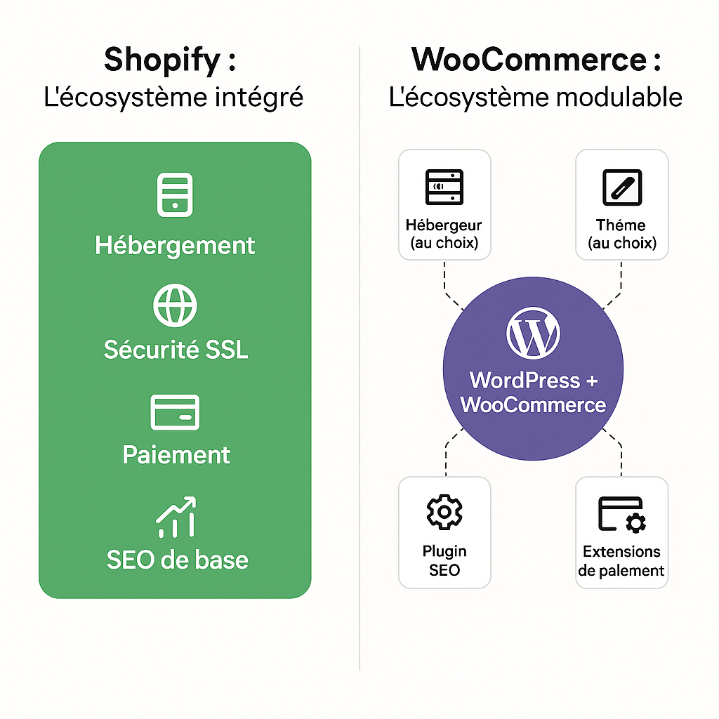 Shopify vs WooCommerce SEO : panorama d'une décision stratégique