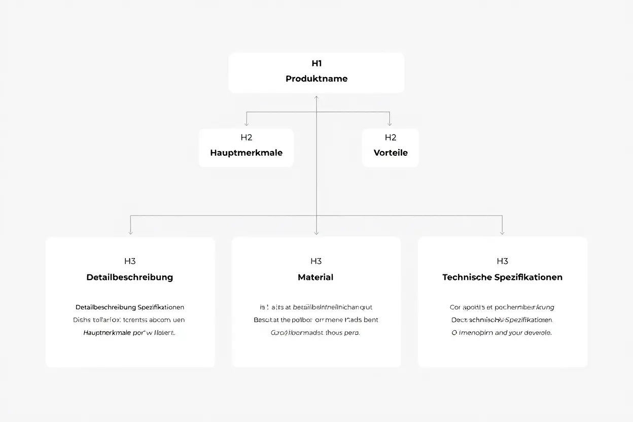 HTML-Hierarchie für Produktseiten