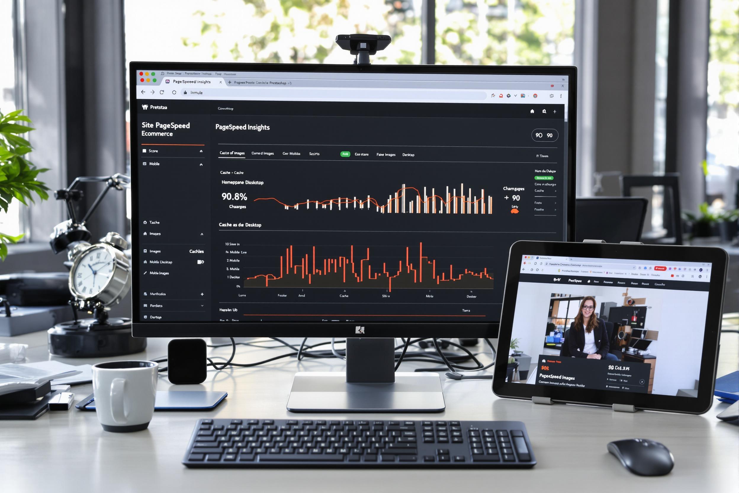 Analyse approfondie des performances d'un site e-commerce Prestashop sur mobile, tablette et ordinateur
