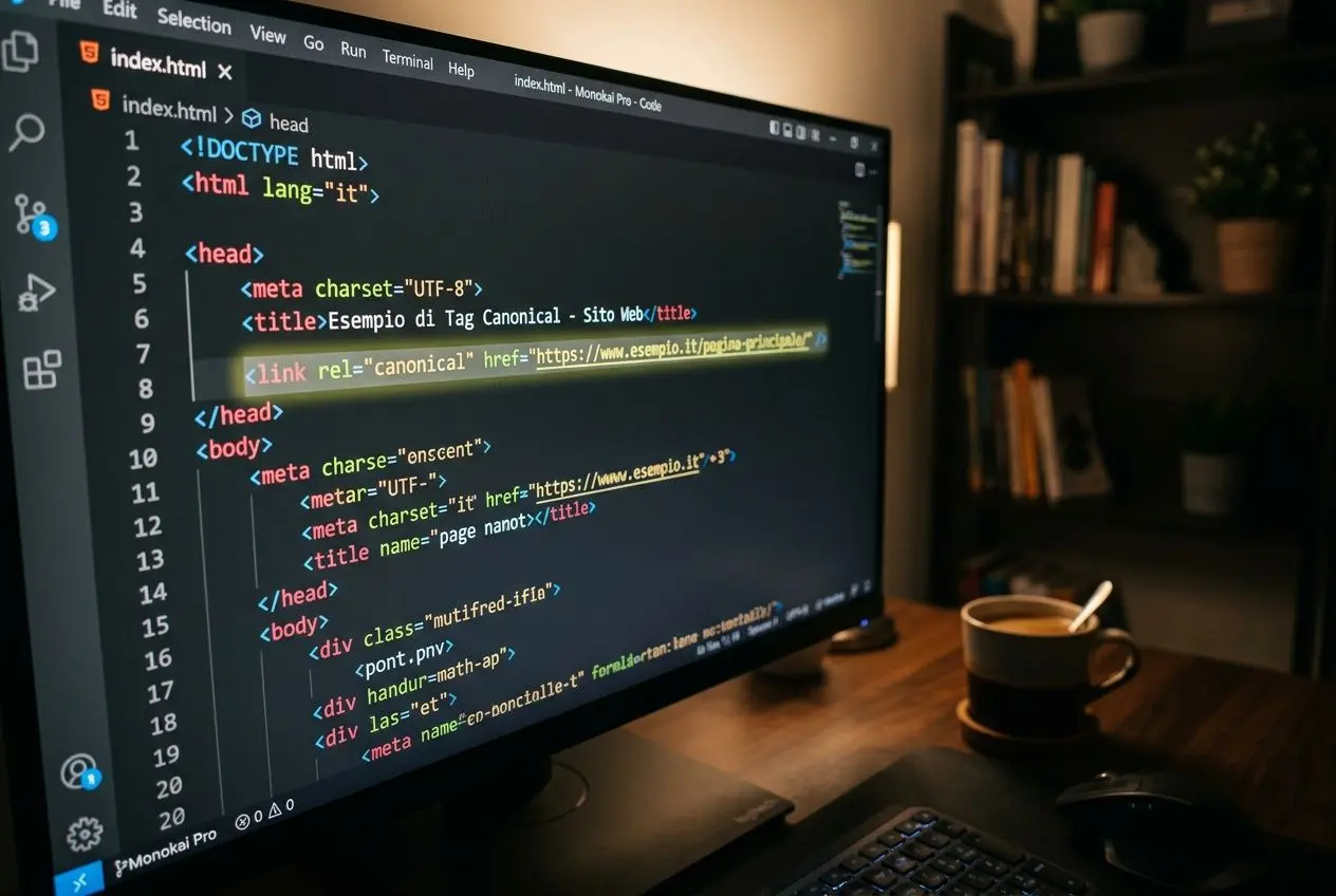 Tag canonical in codice HTML