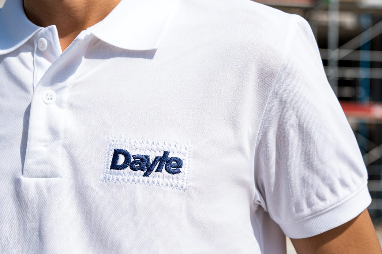 Polo professionnel avec broderie logo durable
