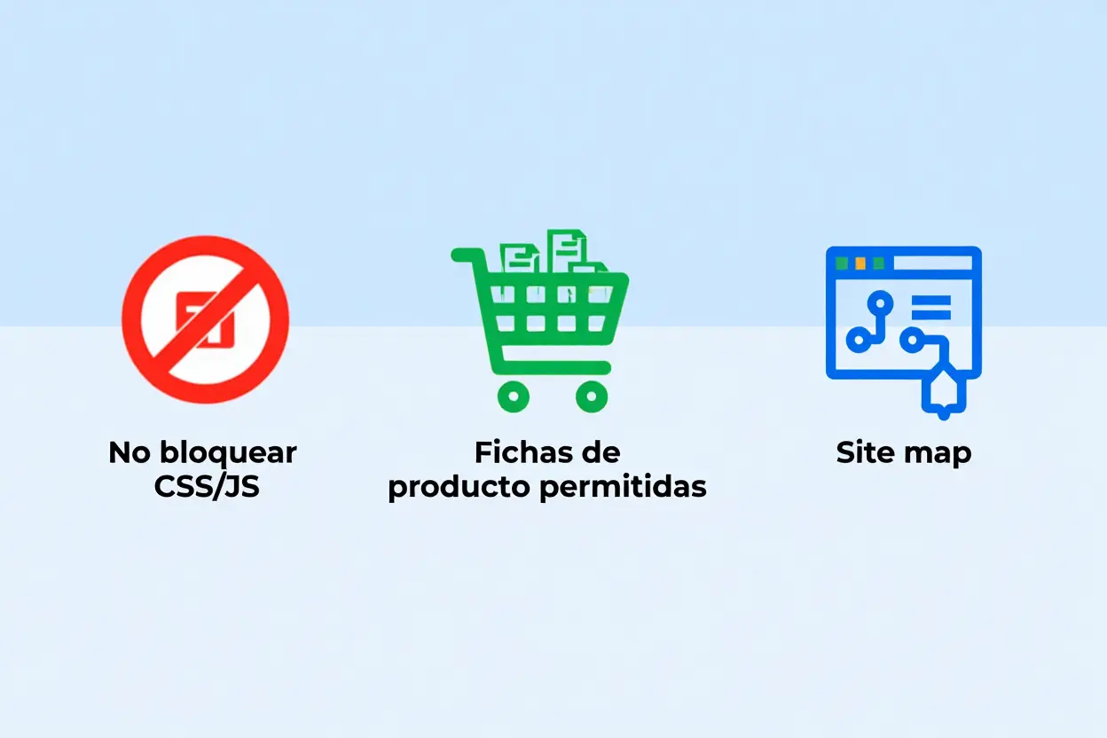 Mejores prácticas robots.txt para ecommerce