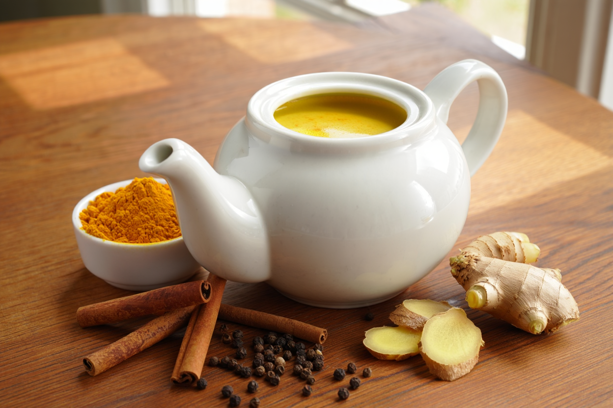 Infusion curcuma maison pour articulations