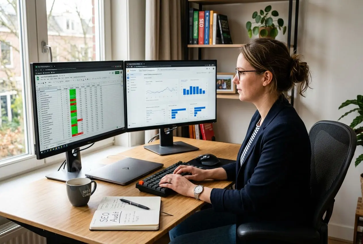 Gratis seo audit template download met audit checklist