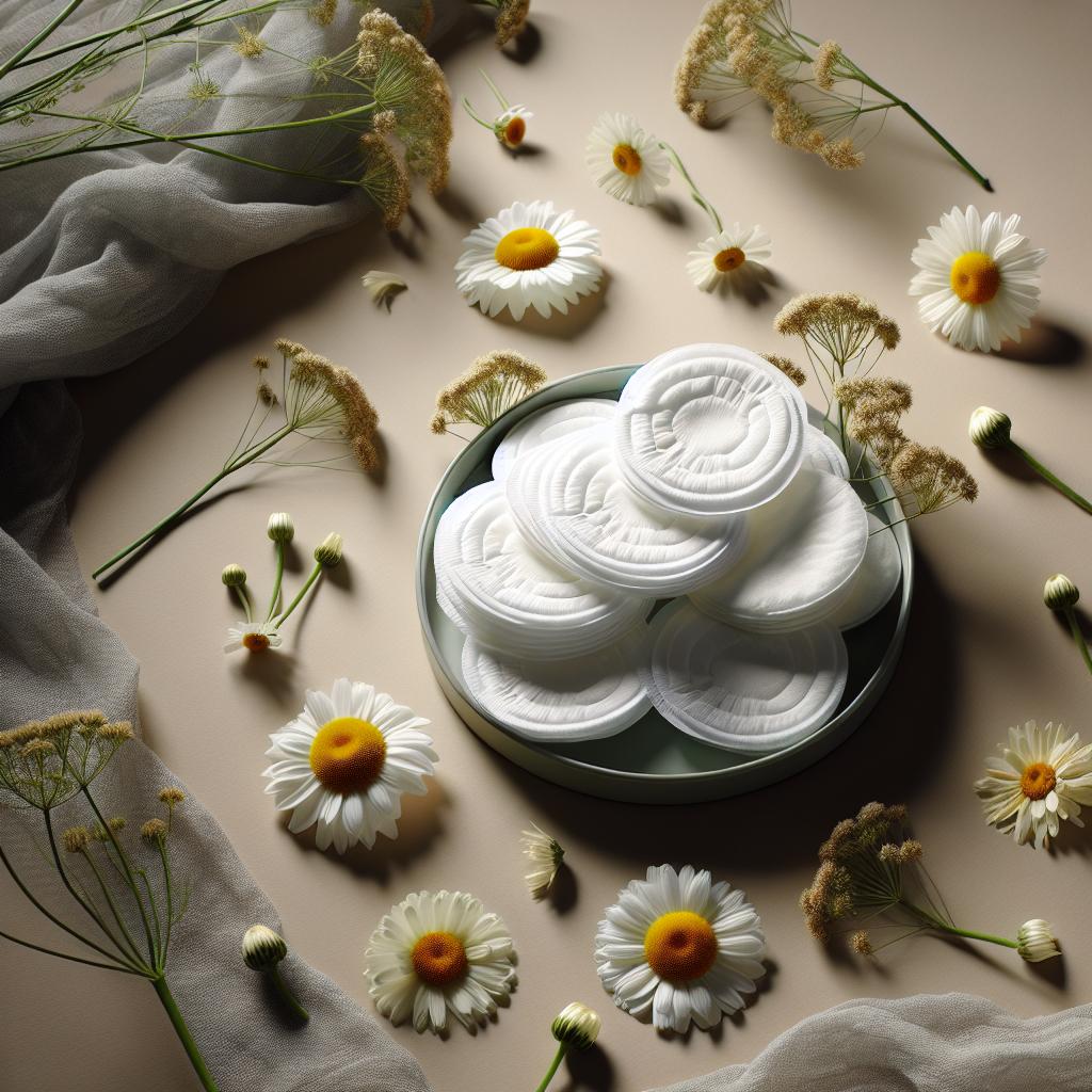 Lingettes intimes avec des éléments botaniques apaisants