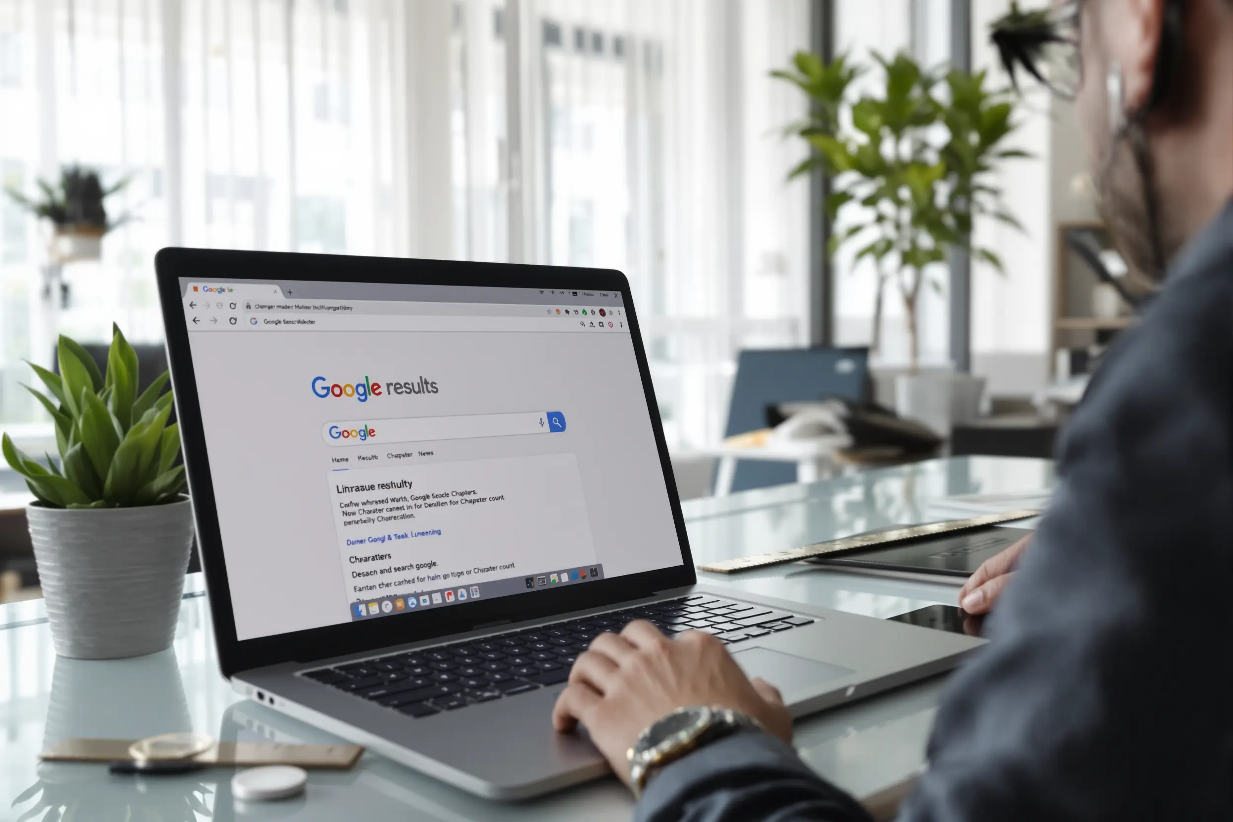 Expert en référencement ajustant la longueur d'une méta description