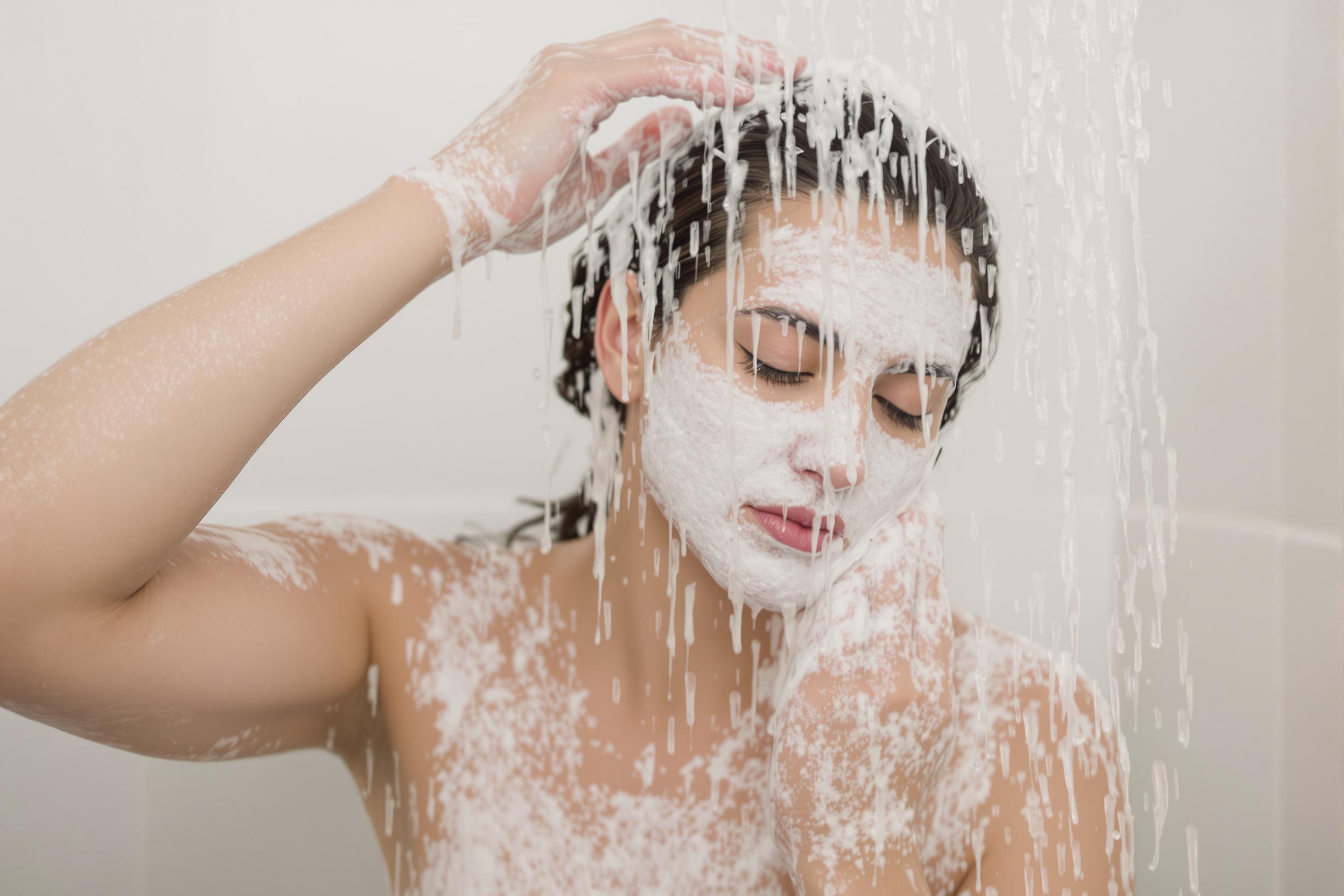 Exfoliation sous la douche