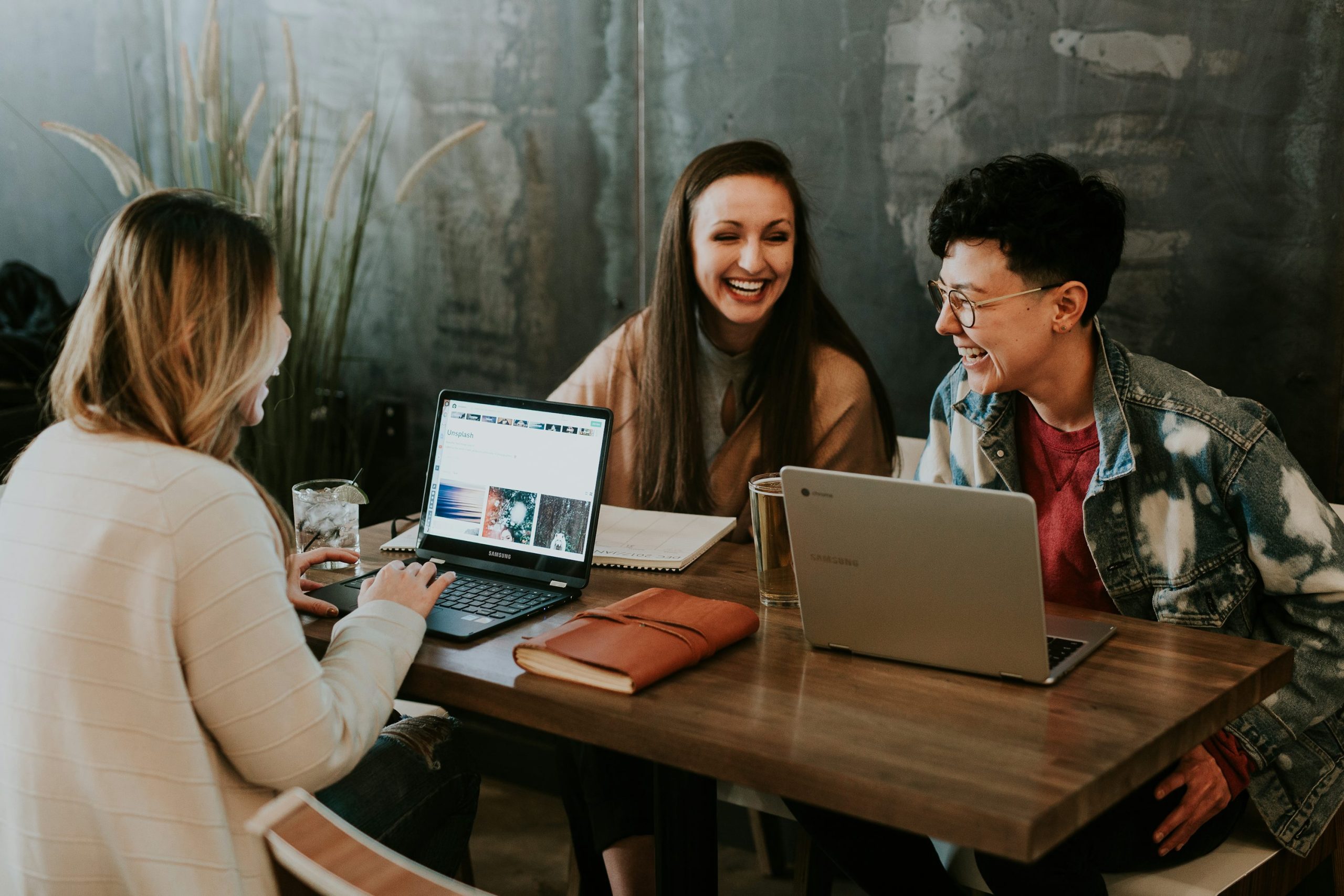 Colleagues discussing workplace arrangements during a team meeting