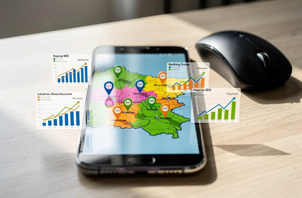 Monitoring pozycji w różnych miastach Polski