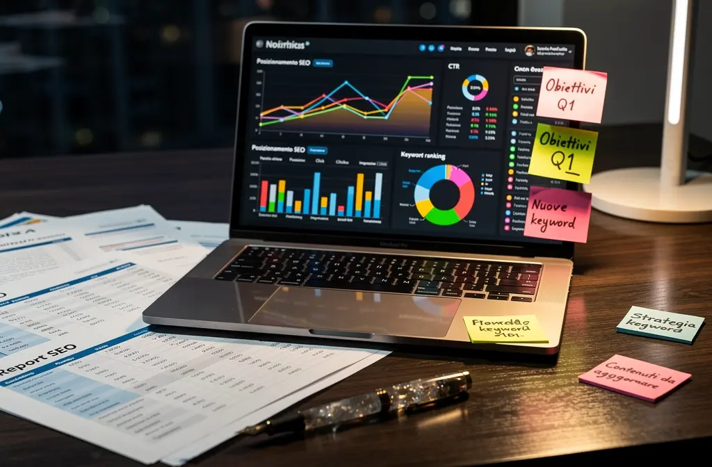 Dashboard monitoraggio ranking SEO