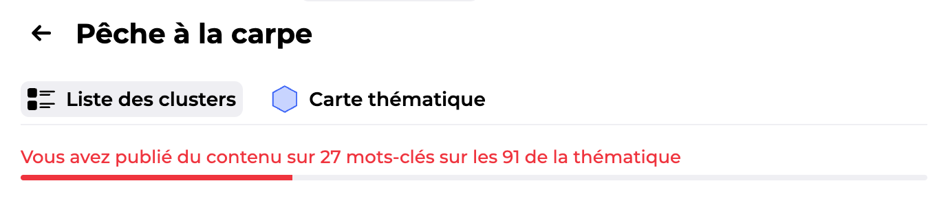 Jauge de progression