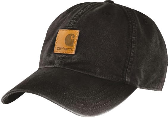 Casquette baseball noir stijl casual, with patch Carhartt sur le devant, modèle style casquette homme décontracté.