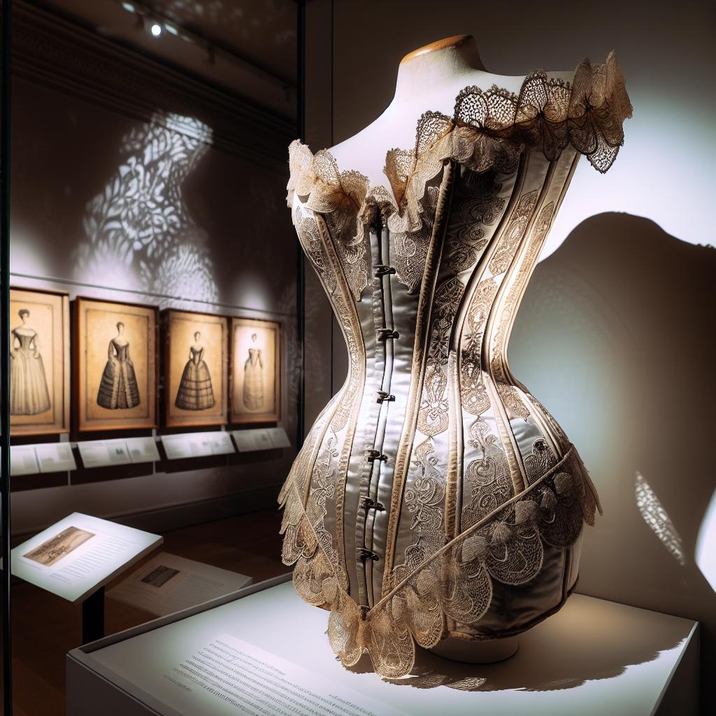 Un corset vintage du XIXe siècle