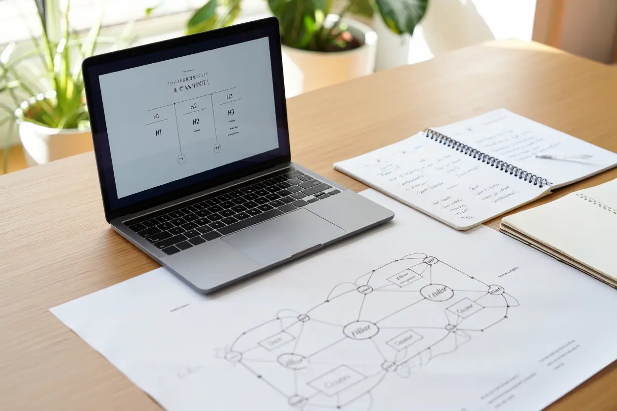 Content-Struktur-Planung für Themencluster