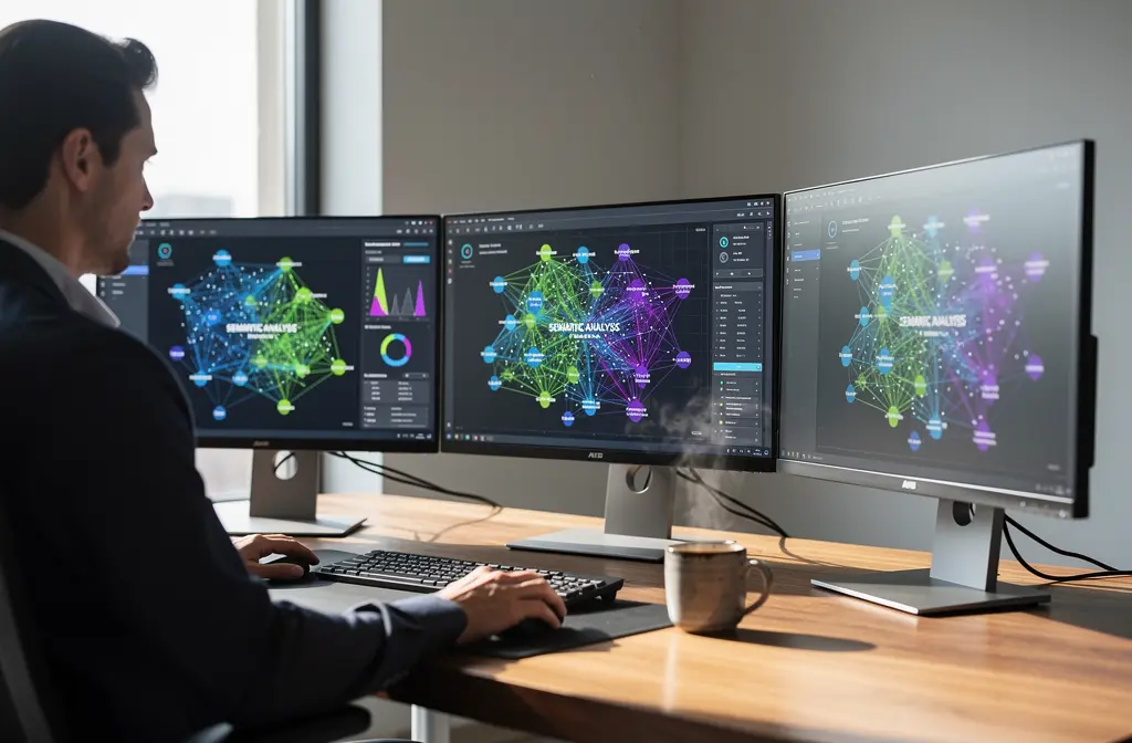 Análisis semántico en pantallas de computadora