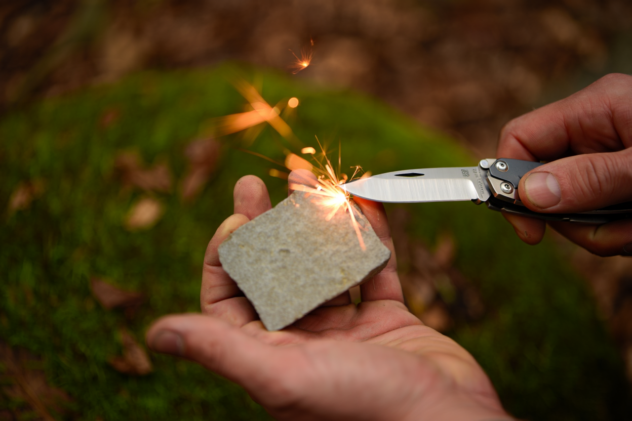 Étincelles de silex et acier