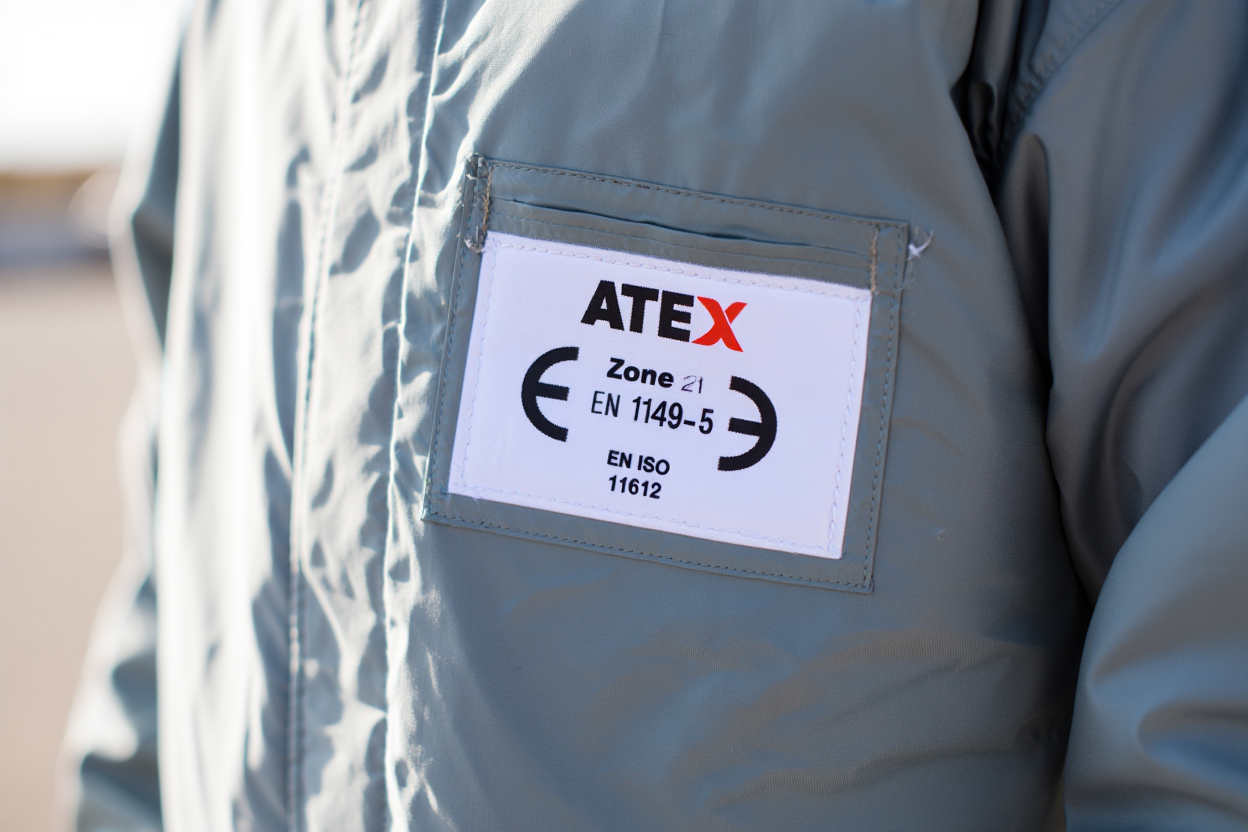 Marquage CE et certification ATEX sur vêtement de protection