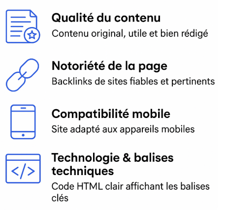 Principaux critères d'analyse avant indexation