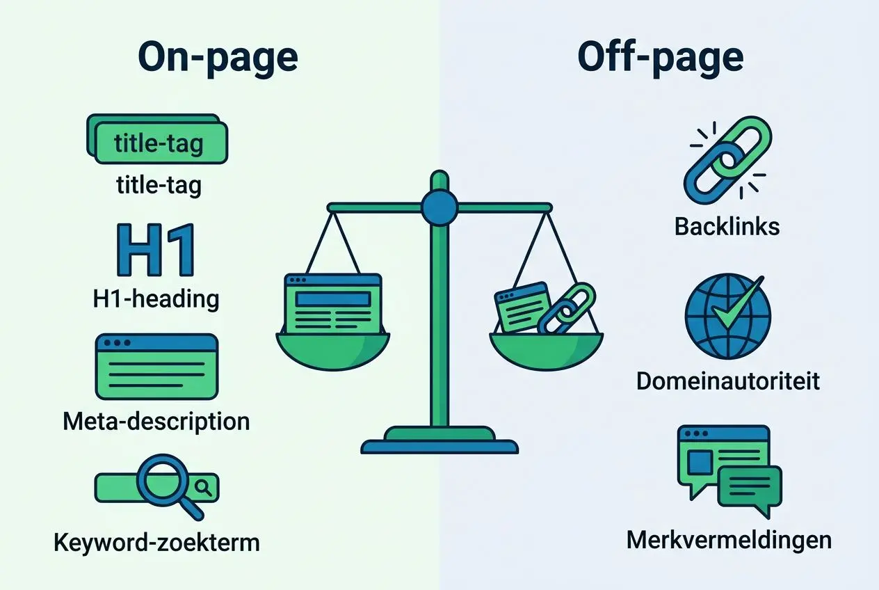 On-page en off-page SEO balans