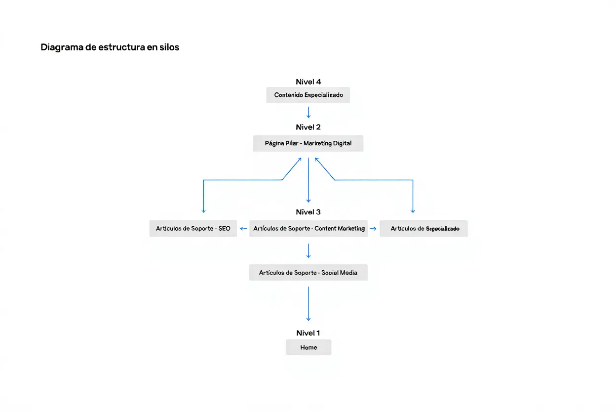 Estructura jerárquica de silos temáticos