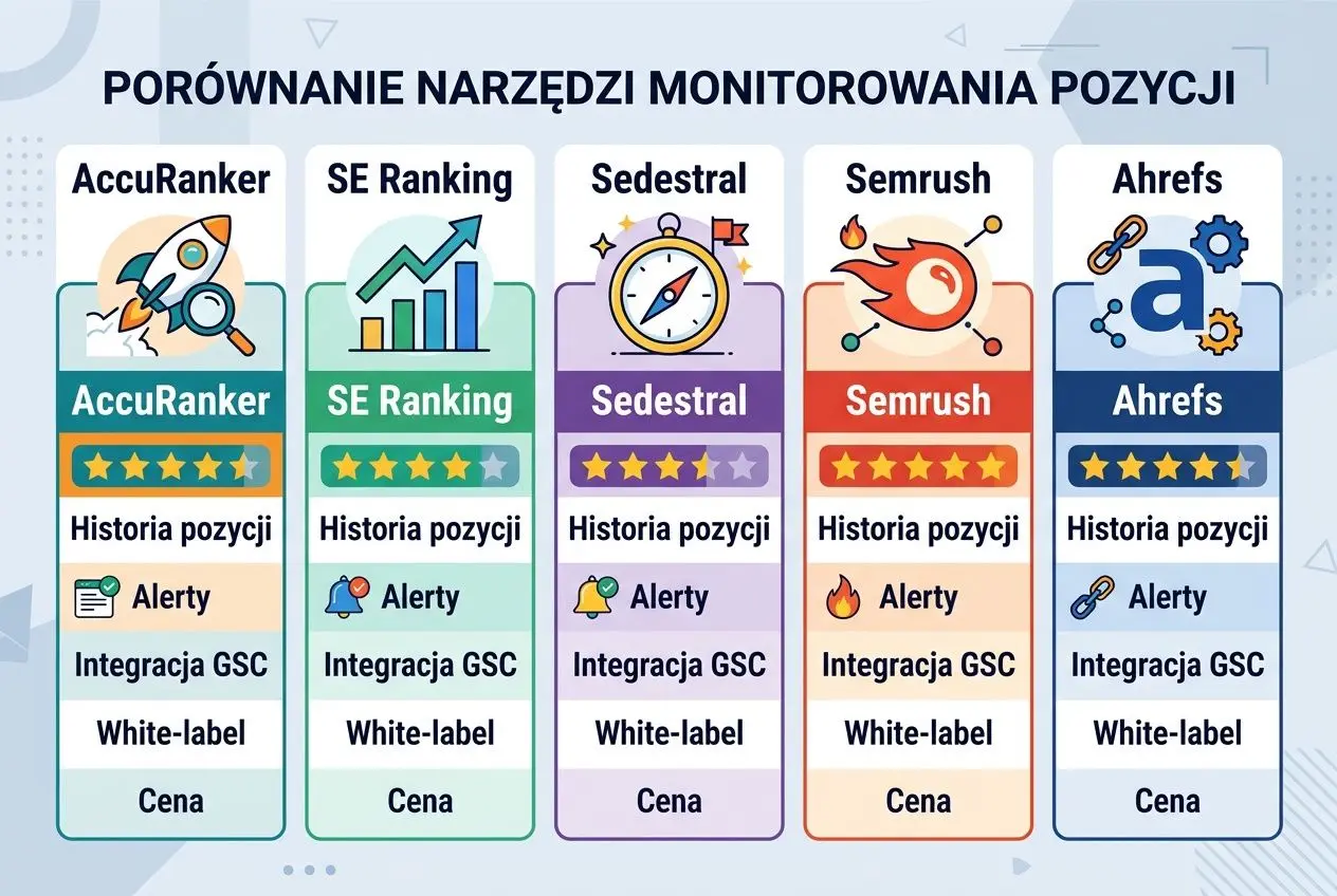 Ranking narzędzi do monitorowania pozycji