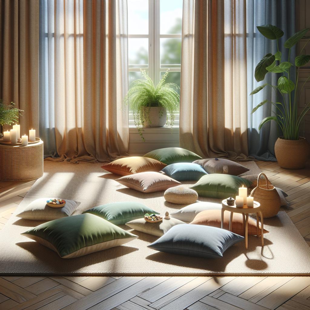Coin détente confortable dans un salon