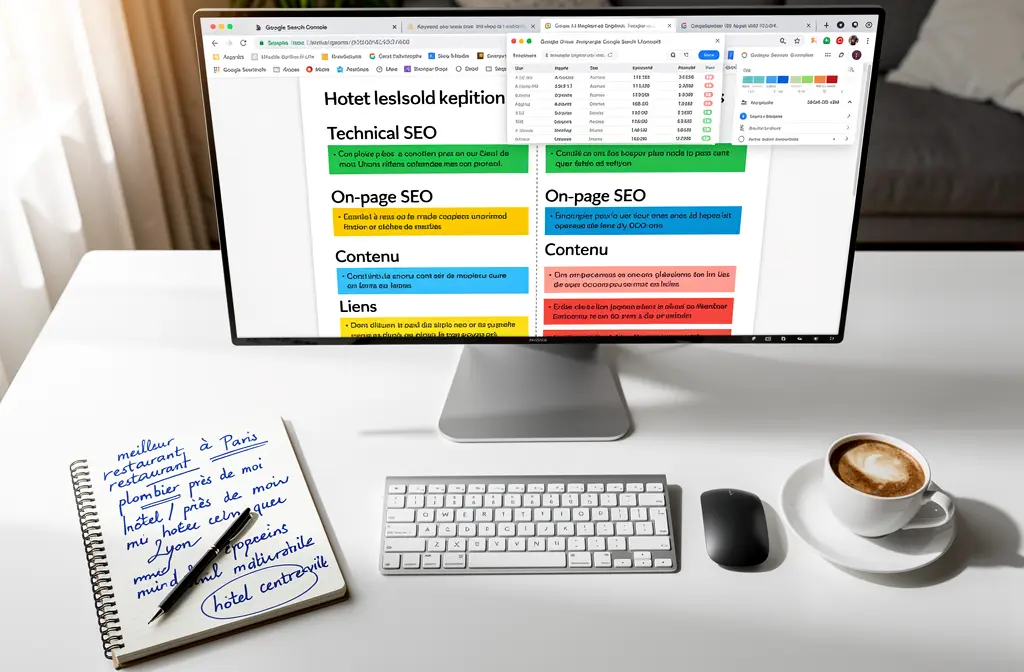 Checklist optimization article local sur écran