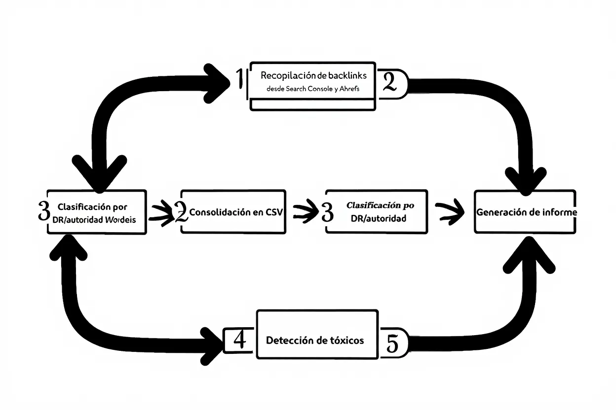 Proceso de análisis de backlinks