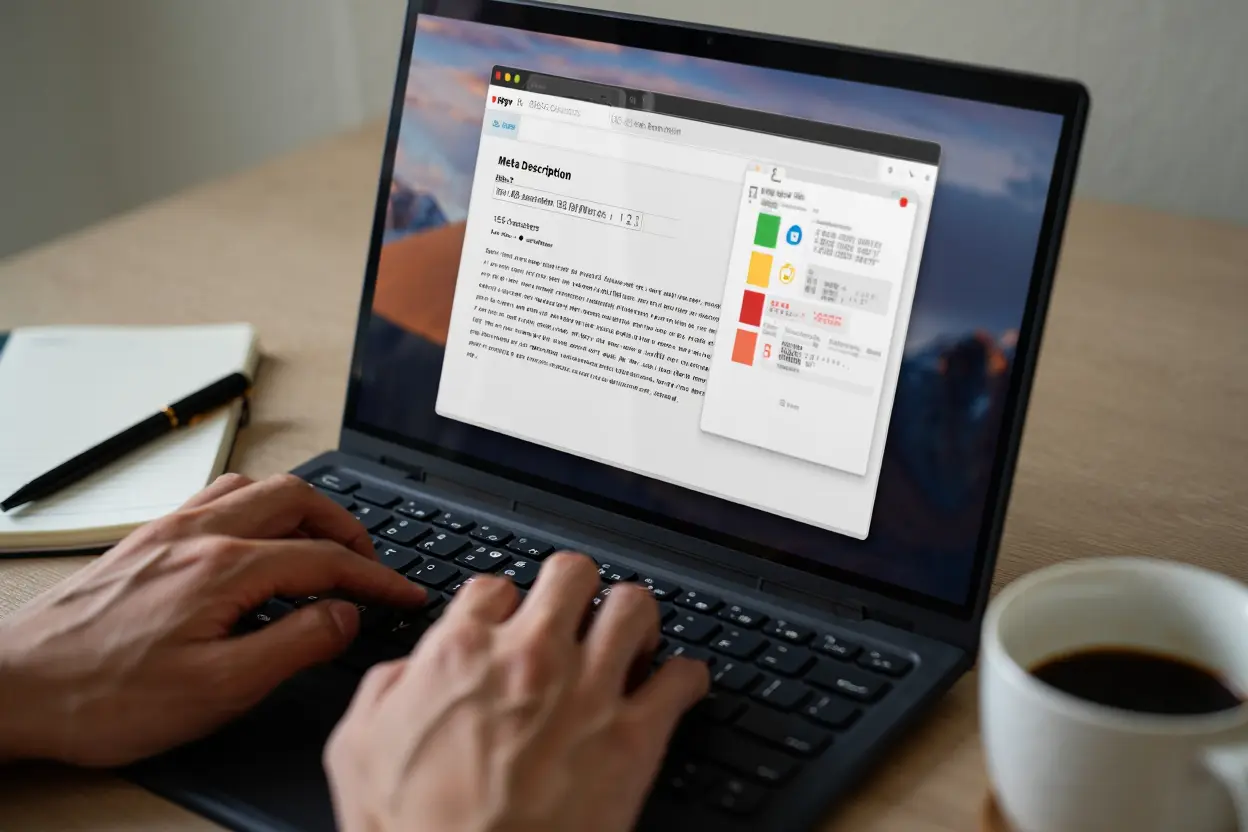 Interface de rédaction d'une méta description optimisée