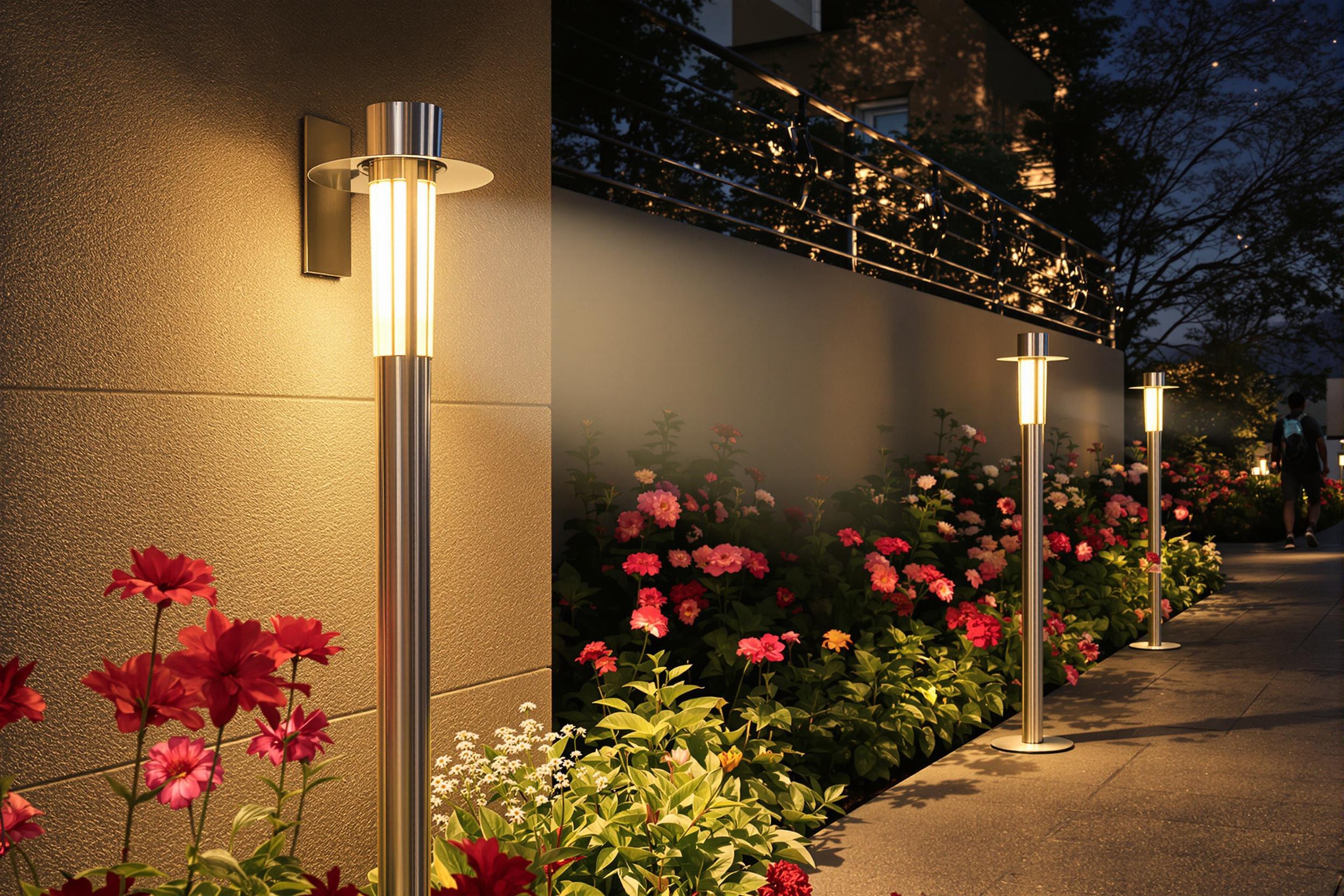 Lampadaire extérieur moderne