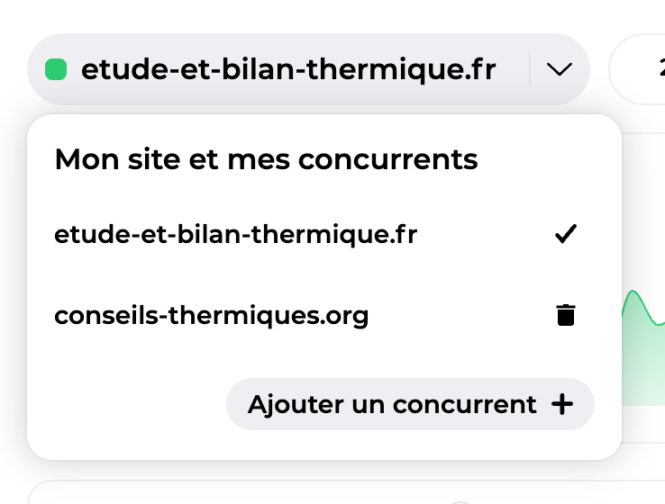 Ajout d'un concurrent