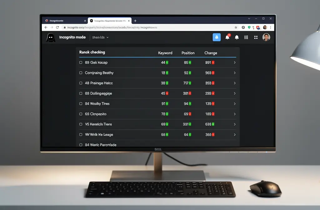 Rank tracker in incognito mode