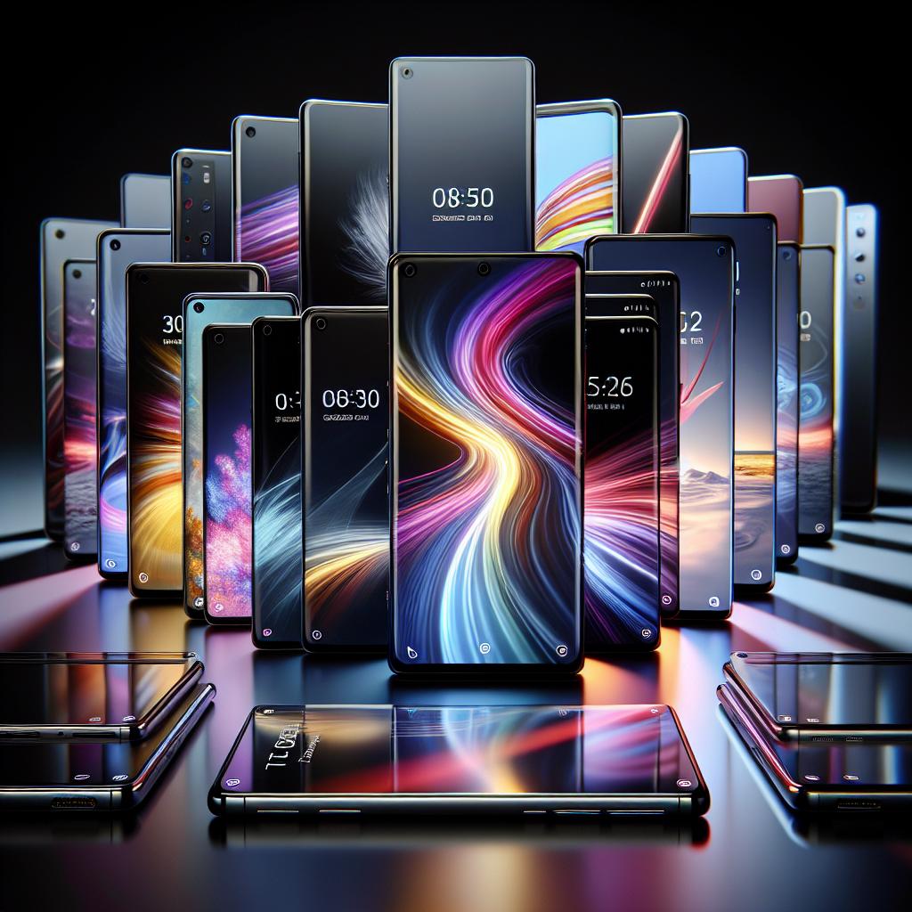 Comparaison de smartphones modernes
