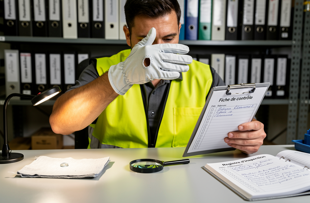 Inspection maintenance des gants de protection