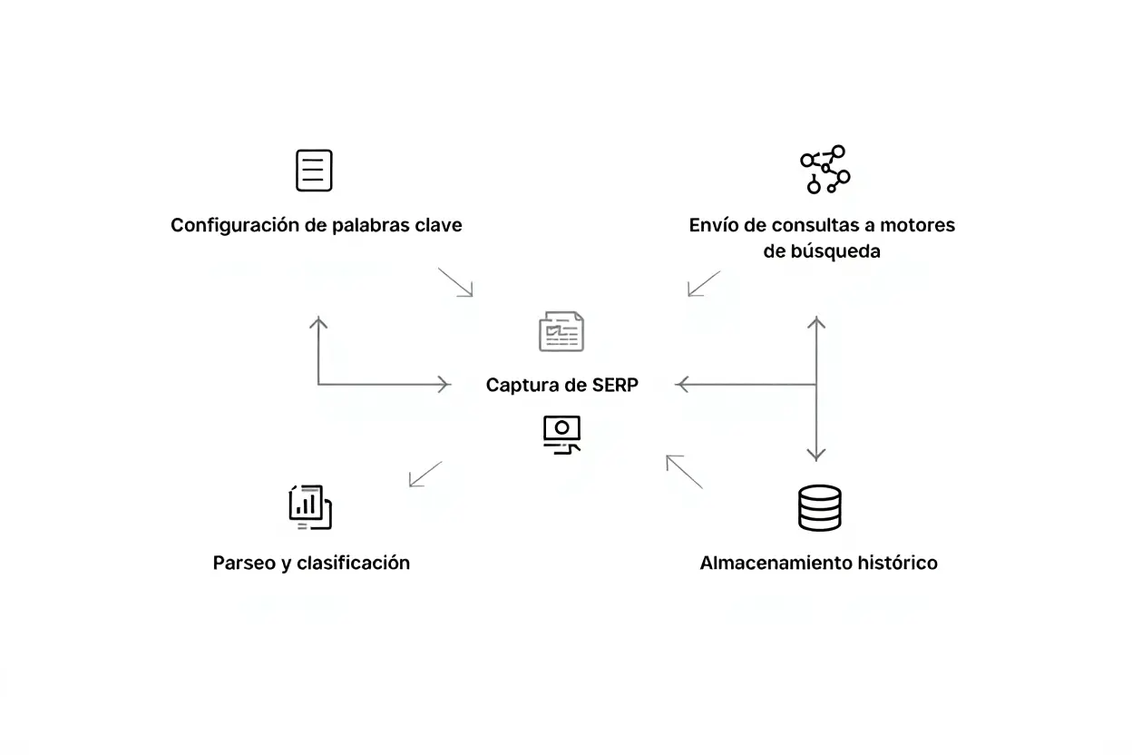 Flujo técnico del rank tracking