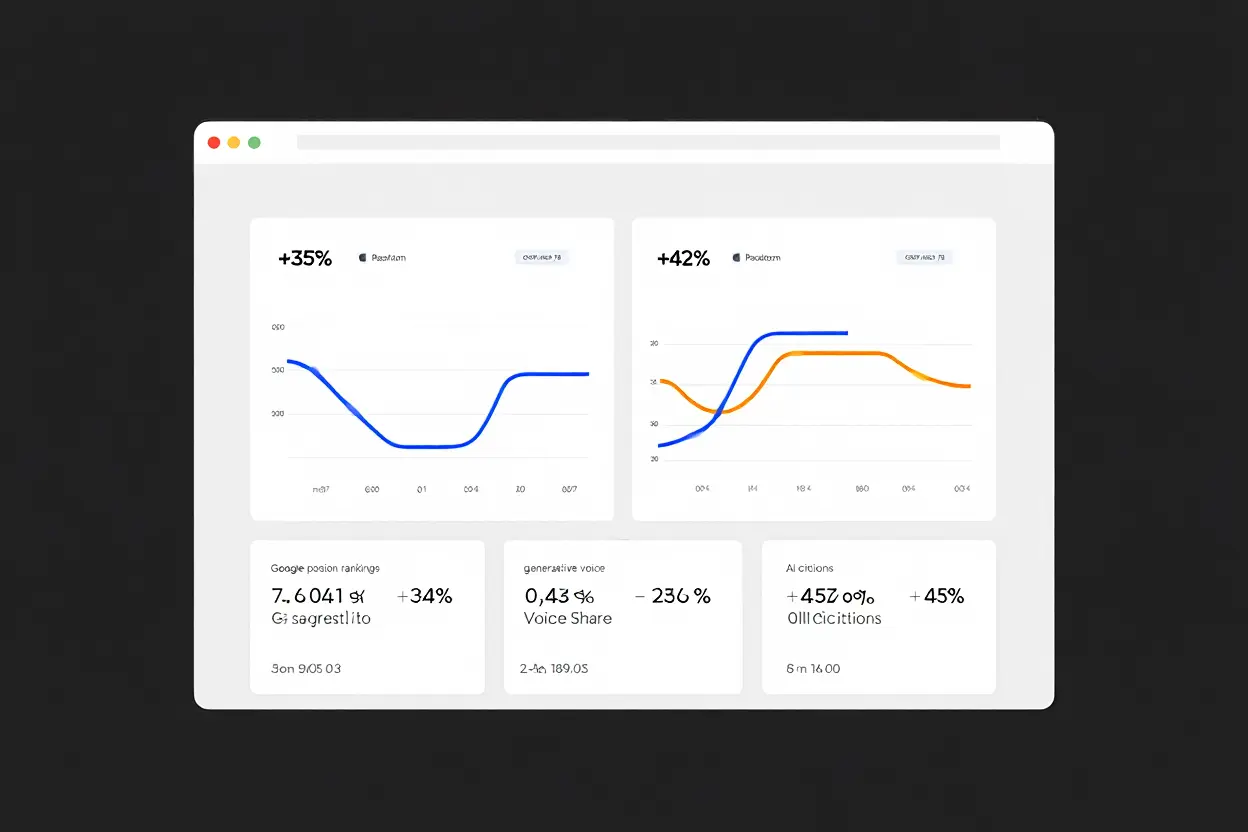 Dashboard métriques SEO GEO