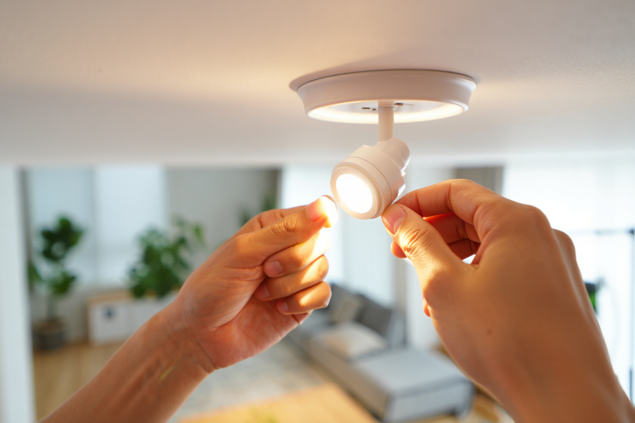 Installation LED-Tageslichtlampe