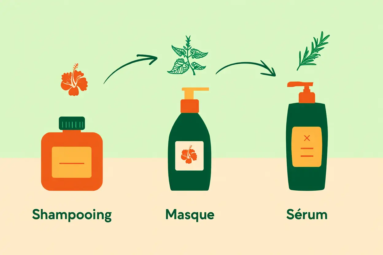 Routine capillaire avec huile de ricin