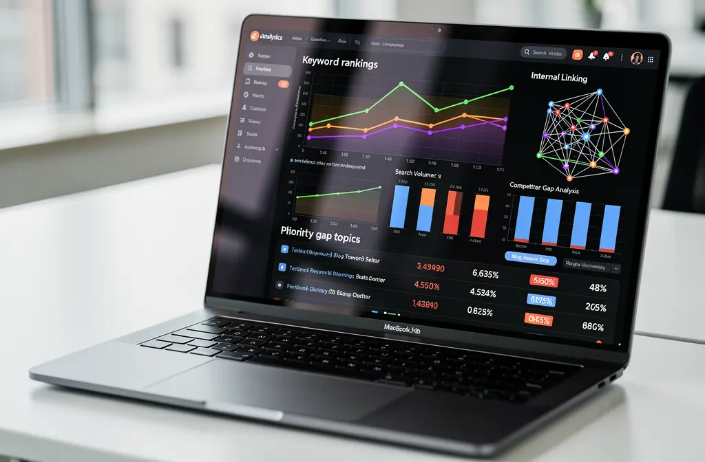 AI SEO optimization dashboard