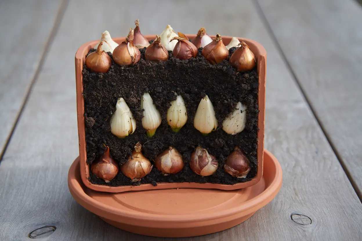 Lasagne-techniek voor bloembollen