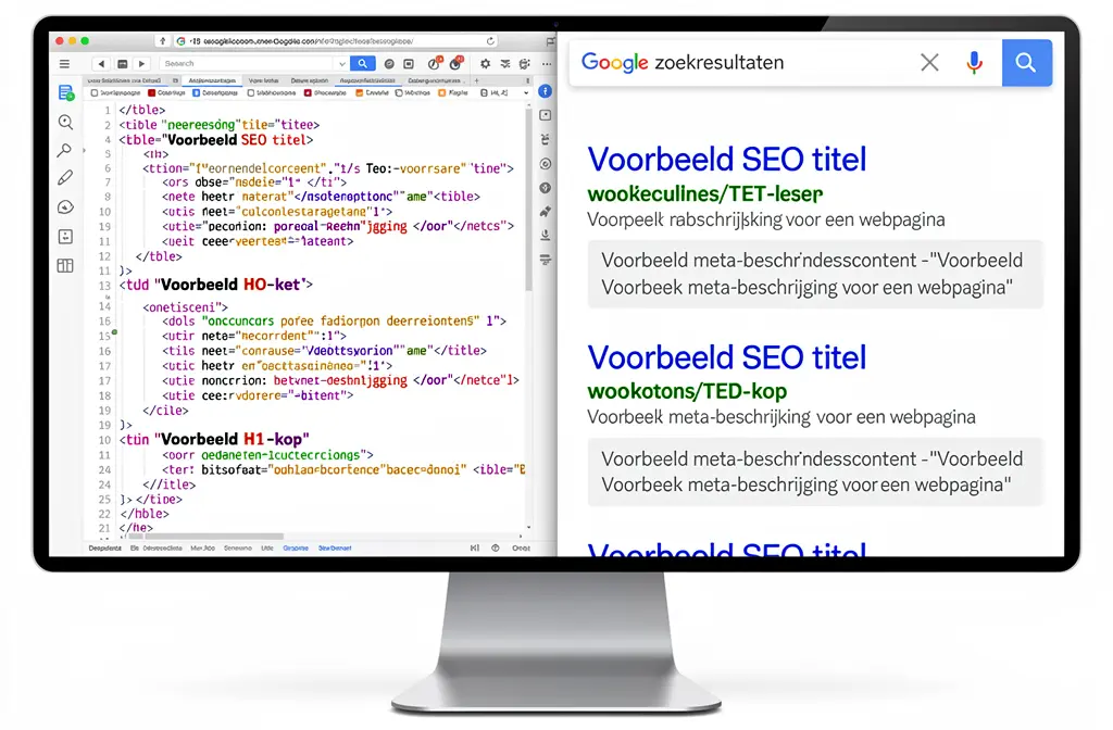 On-page SEO tags structuur