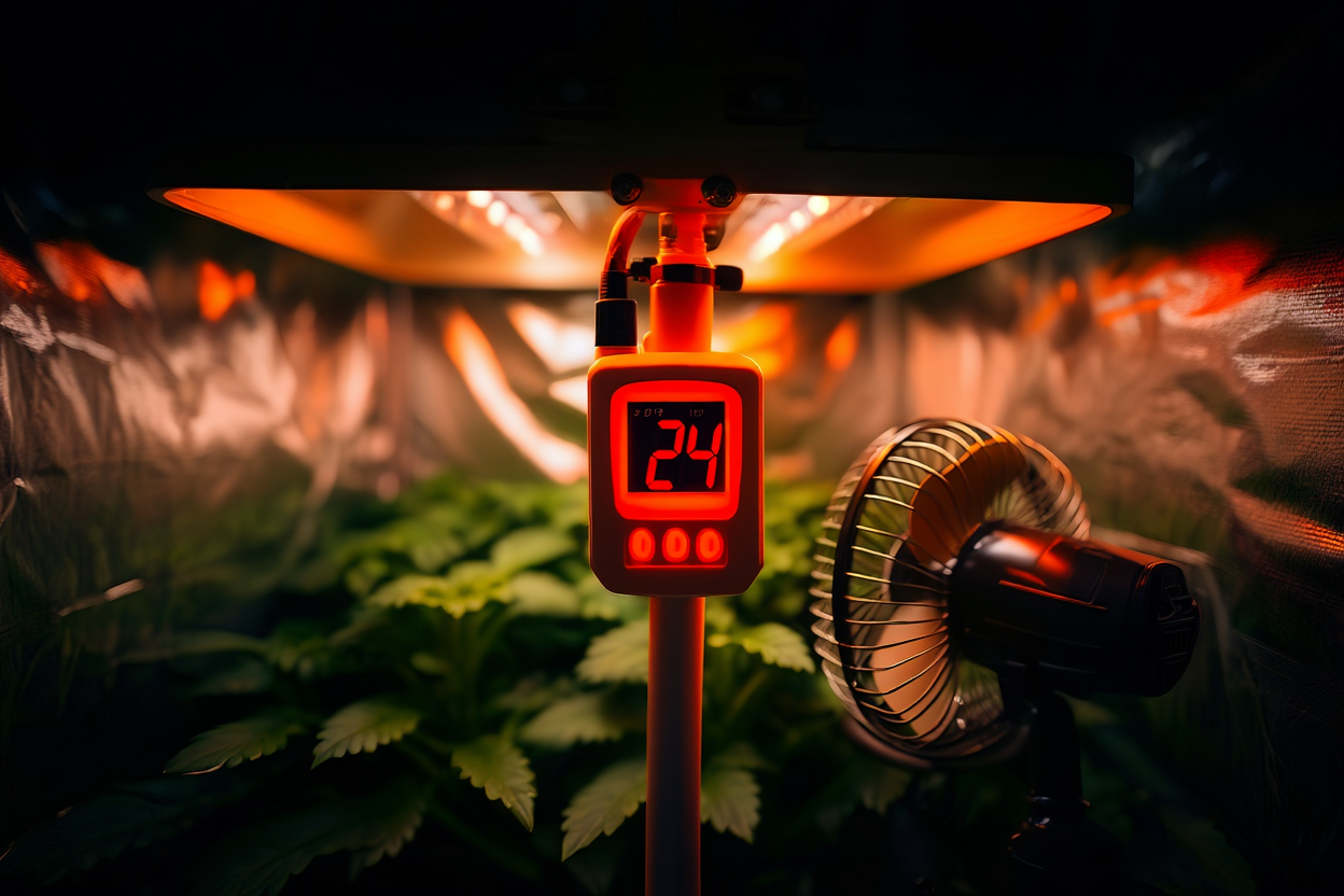Contrôle température sous lampe HPS 600W